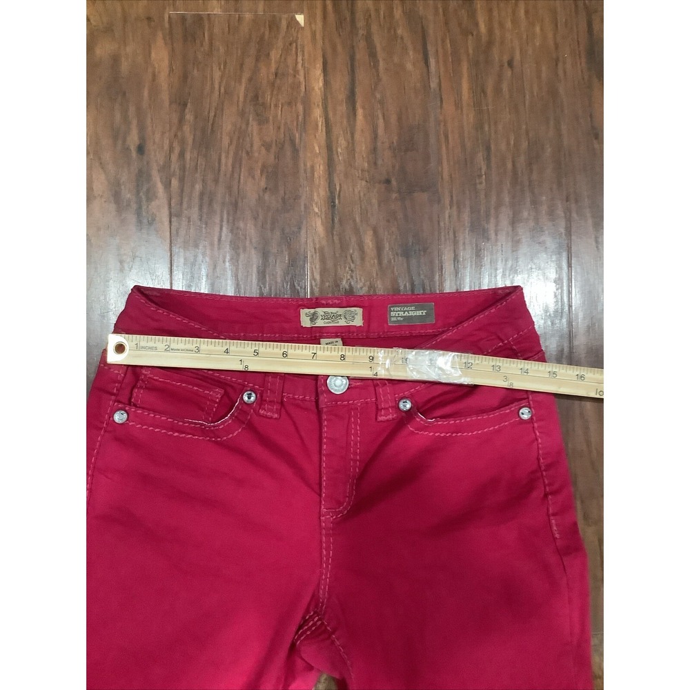 Nine West Vintage America Pink Womens Size 6/28 Stretch Straight Jean - Picture 4 of 7